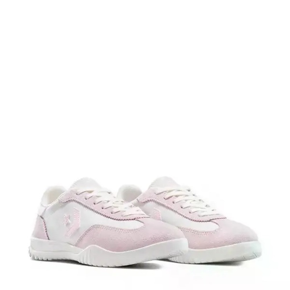 Converse Women's Light Pink and White Low-Top Sneakers
